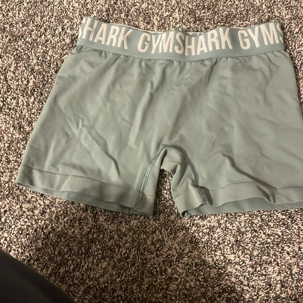 Gymshark green biker shorts
